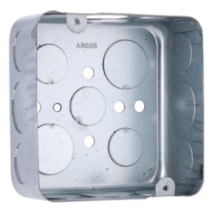 Caja de Registro Metálica Cuadrada 4x4