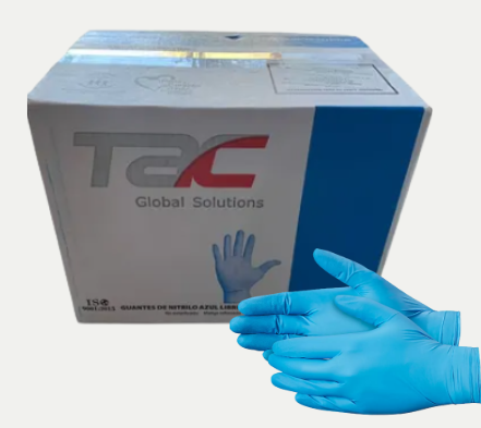 Guantes de Nitrilo (TALLAS XS, SM, MD, LG)