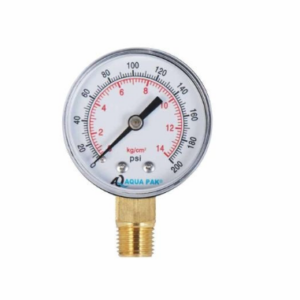 Manómetro Industrial con Glicerina – 0-200 PSI